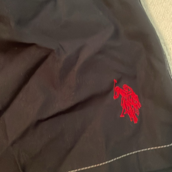 US polo  navy swim trunks.  XXL - Picture 2 of 4